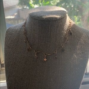 gold star chocker / necklace